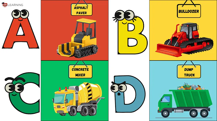 ABC Construction Vehicles Song 🚧 | A to Z Building Machines for Kids | #ConstructionABC #ABCSong