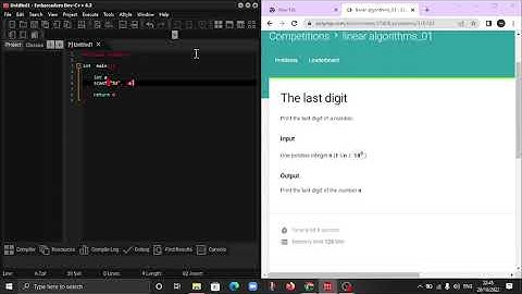 "The Last Digit" in C programming language. #Eolymp problem 5175.