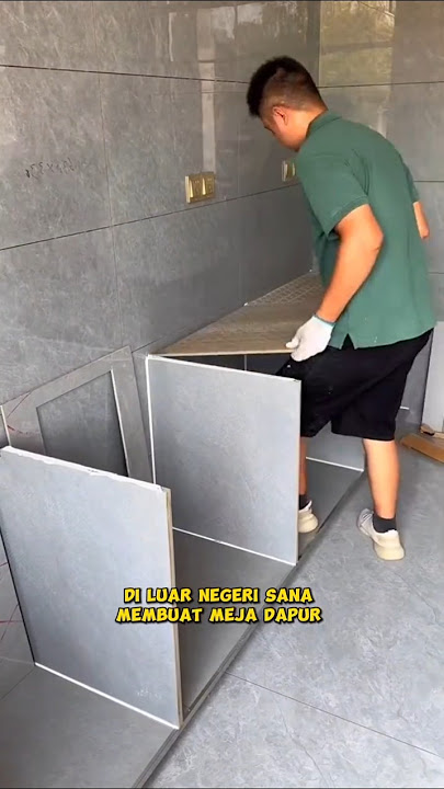 Cara membuat meja dapur dari keramik #shortvideo #shorts #short