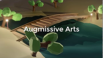 Simple Bridge - Low Poly - Blender 3D - Timelapse