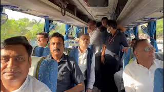 Shri Rahul Gandhi with the Congress party's top leadership, enroute the 'Nav Sankalp Chintan Shivir