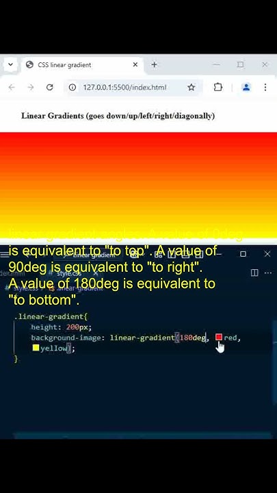 CSS Linear Gradient || How to add linear gardient using html and css # ...