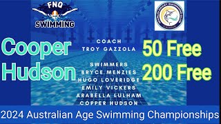 Marlin Coast : Cooper Hudson. 2024 Australian Age Swimming Championships