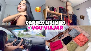 VOU VIAJAR DE CARRO | DIA PRODUTIVO, PEGUEI ESTRADA CEDO, FIZ SELAGEM NO CABELO, + JANTAR SOZINHA🩷