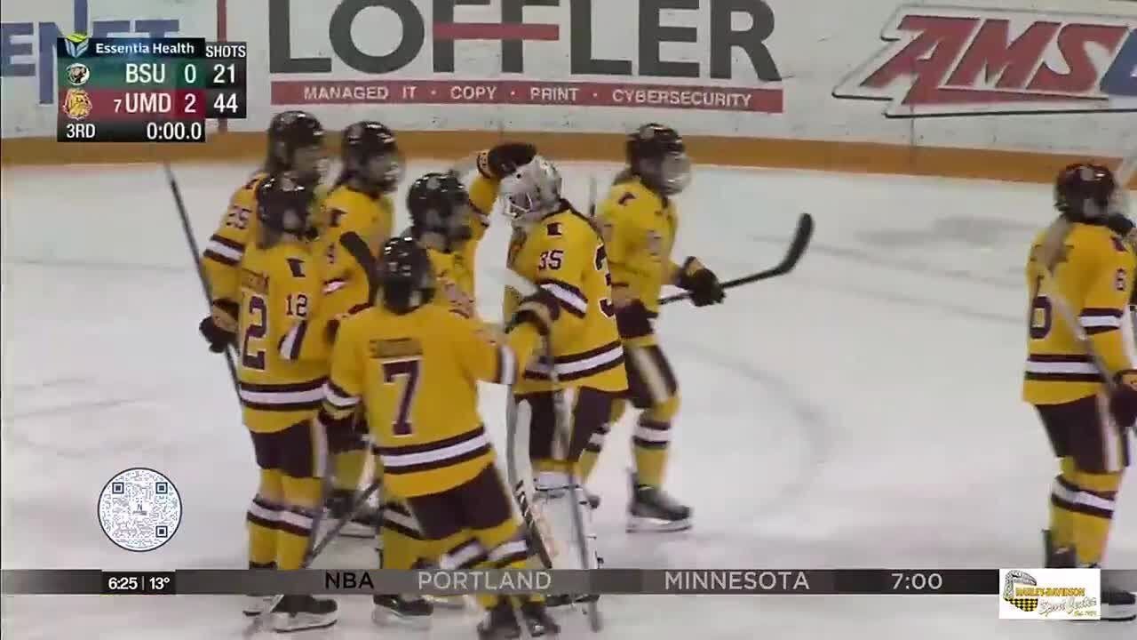 No Umd Womens Hockey Team Shuts Out Bemidji State Youtube