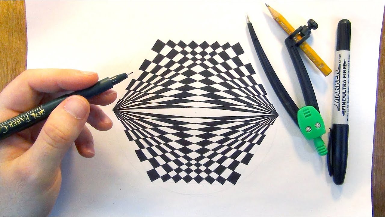 How To Draw 3D Geometric Design ! Spirograph Pattern Drawing ! 3d Drawing -  YouTube