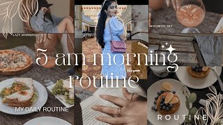 5AM Morning Routine in India ⛅️ | Productive day in my life 🌱 | Aesthetic ASMR vlog ✨