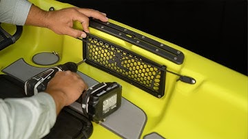 Hobie Mirage Passport 12.0 Fishing Kayak | How to Install Map Pockets for Extra Storage