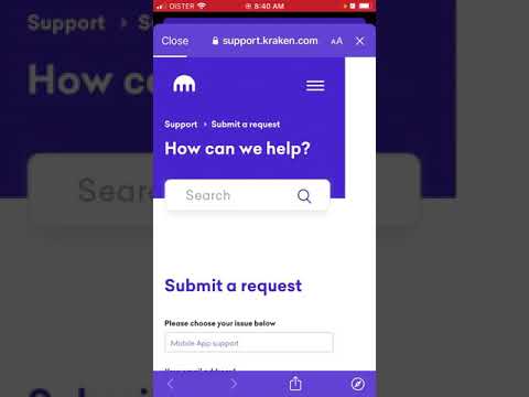 How to contact support in Kraken Pro app?