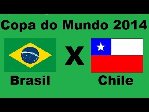 Brasil 1(3) x (2)1 Chile Oitavas de Final - Copa 2014 Brasil