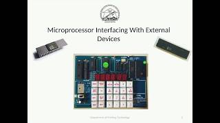Microprocessor Interfacing With External Devices