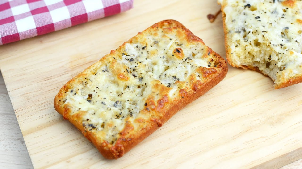 como hacer pan de ajo, pan de ajo y queso, pan de ajo con queso, pan ...