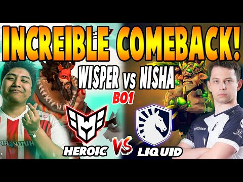 HEROIC vs TEAM LIQUID [BO1] - WISPER, SCOFIELD vs NISHA, MICKE - BLAST SLAM IV DOTA 2