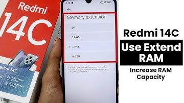 How to Use Extend RAM In Redmi 14C | Increase RAM Capacity