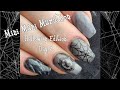 Mini Mani Marathon: Halloween Edition Day 3 - Decals and Marbles Oh My!