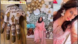 Kishwer Merchantt First Look From Her Godh Bharai ,Flaunt Her Pregnancy Glow With Her Unique Mehendi