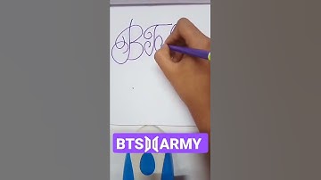 💜BTS ⟭⟬ ARMY writing calligraphy #btsarmy #loveyourself