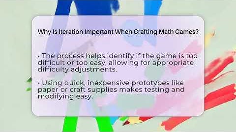 Why Is Iteration Important When Crafting Math Games? - Your Crafty Classroom