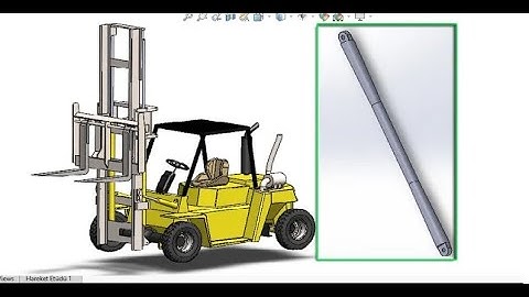 Solidworks Tutorial - Forklift Part 02:  How to Make Steering Rod