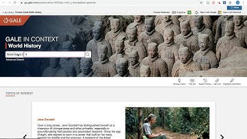 TCPL @Home: Gale In Context: World History