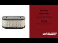 KAWASAKI 110137027 ELEMENTAIR FILTER OEM part