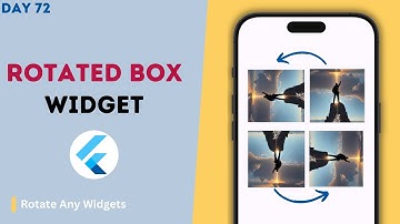 How to Rotate Any Widgets in Flutter | RotatedBox Widgets in Flutter