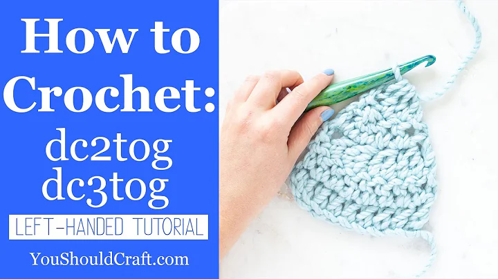 How to dc2tog & dc3tog [left-handed tutorial]