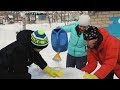 Строим снежную горку с ледоваром