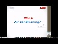 What is Air-Conditioning ? Function of