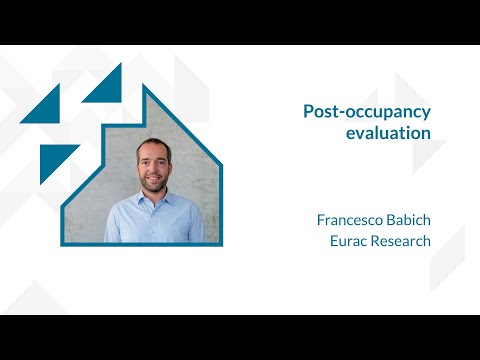 Post-occupancy evaluation (Francesco Babich)