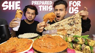 SUBSCRIBER MADE THIS FOR US | CHICKEN MAKHANI, CHICKEN LABABDAR, PANEER TIKKA, BUTTER NAAN, RICE ETC