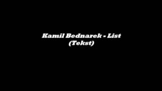 Kamil Bednarek - List (Tekst) chords