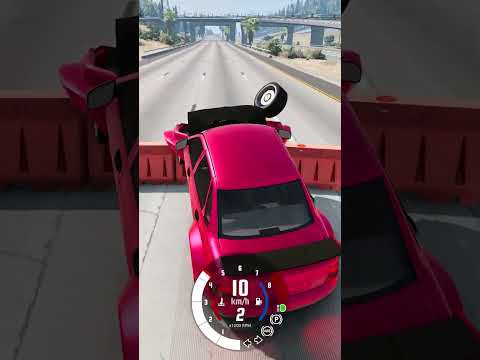 У какой машины лучше тормоза 😂 ? #shorts BeamNG Drive