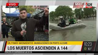 🔴💧 Inundaciones en Porto Alegre: sigue el operativo de recate