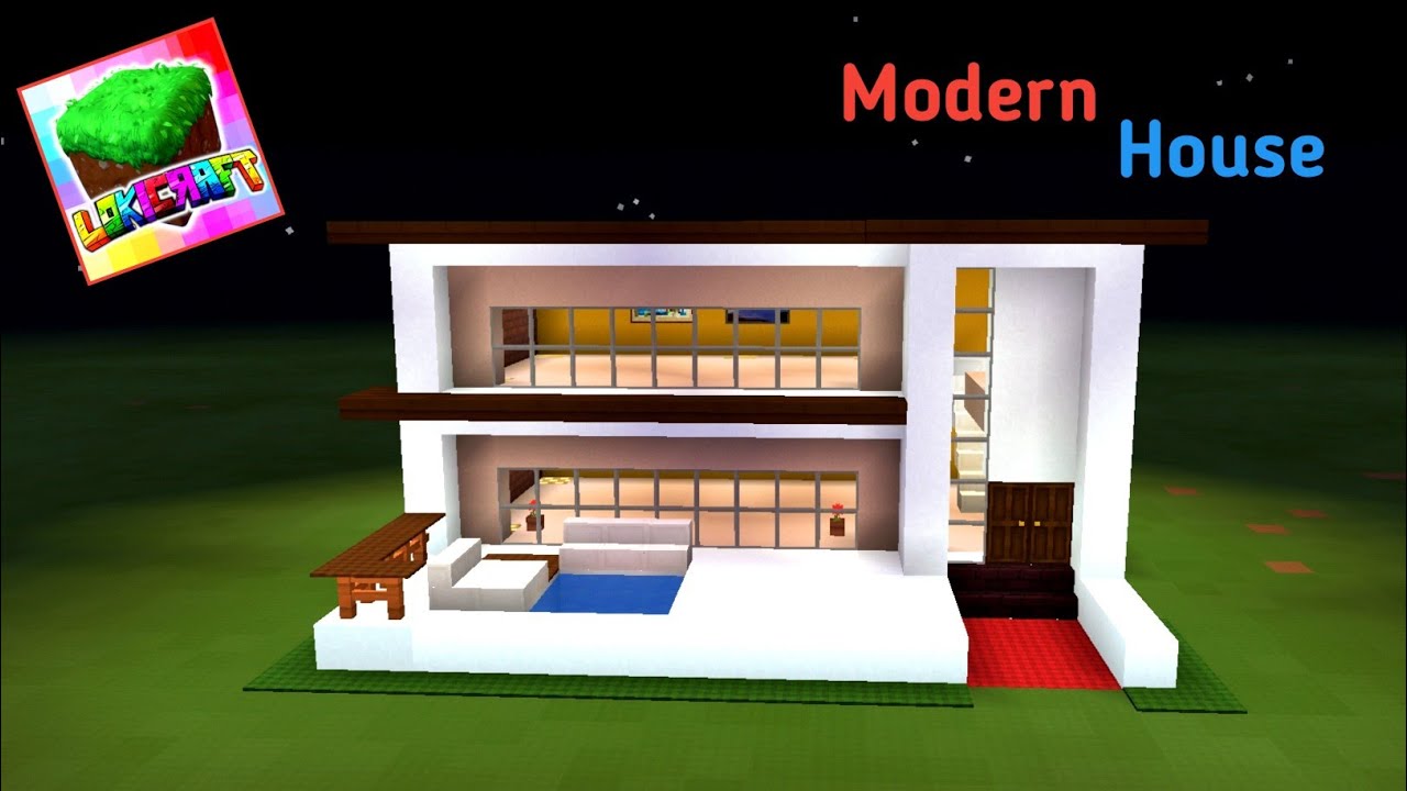 How To Make MODERN HOUSE in Lokicraft Best House Design, House Tutorial