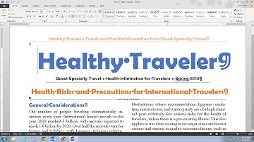 Word 2013 Unit D Video 5 - Add Headers and Footers