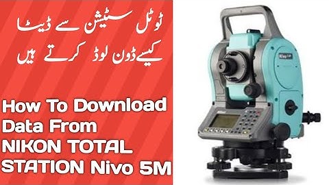 How to Download Data From Nikon Total Station || Topographic Data || Use Of Transit Software ||Excel