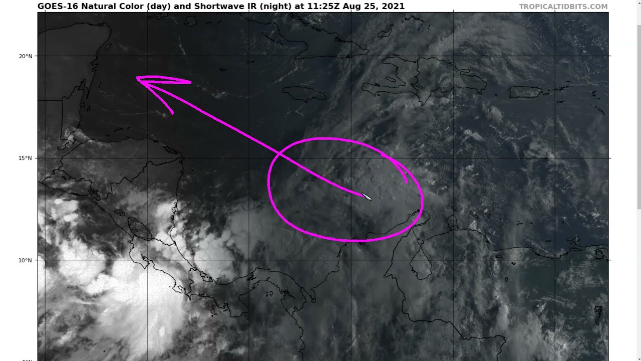 [Wed / Aug 25] New Storm Likely to Form in Caribbean over the Weekend and move into Gulf of Mexico