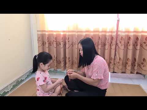 TC MG AL Chiến Thắng Dạy trẻ Đan tết sợi đôi độ tuổi 4- 5 tuổi