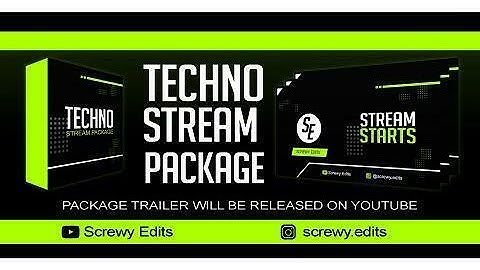 TECHNO | Stream Package | By Screwy Edits #streaming #youtubegaming #streamoverlays
