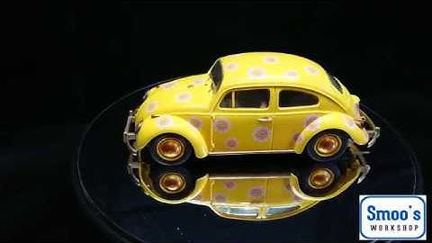 Final reveal - Airfix 1:32nd scale VW Beetle Starter kit - Flower power!