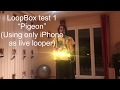 Loopbox improv 1 pigeon voice and beatbox using iphone as looper