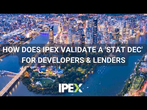 How does IPEX validate a 'Stat Dec' for Developers & Lenders