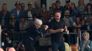 Joan Baez & Dave Matthews Dancing at Newport Folk Festival 7/26/2026 Newport, Rhode Island 