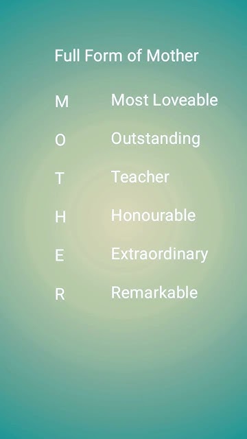 full-form-of-mother-in-english-viral-youtube