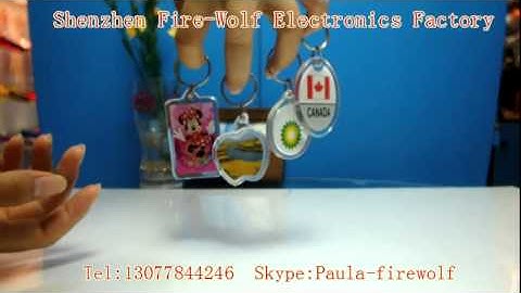 custom logo acrylic keychain