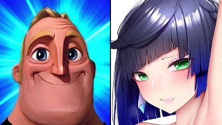 Your Genshin Mommy Waifus Tierlist Mr Incredible Becoming Canny Meme