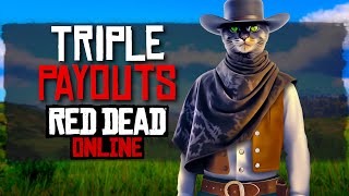 Grinding with Triple Payouts in Red Dead Online. Zero to Hero Pt.14 🐱 Stream