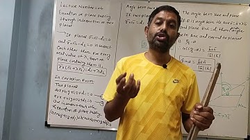 Lecture number 4:- Vectors equation of line and plane by Arun R Saubhage