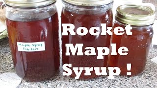 Rocket Stove-powered Maple Syrup Evaporator